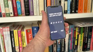 an app that requests an app store review
