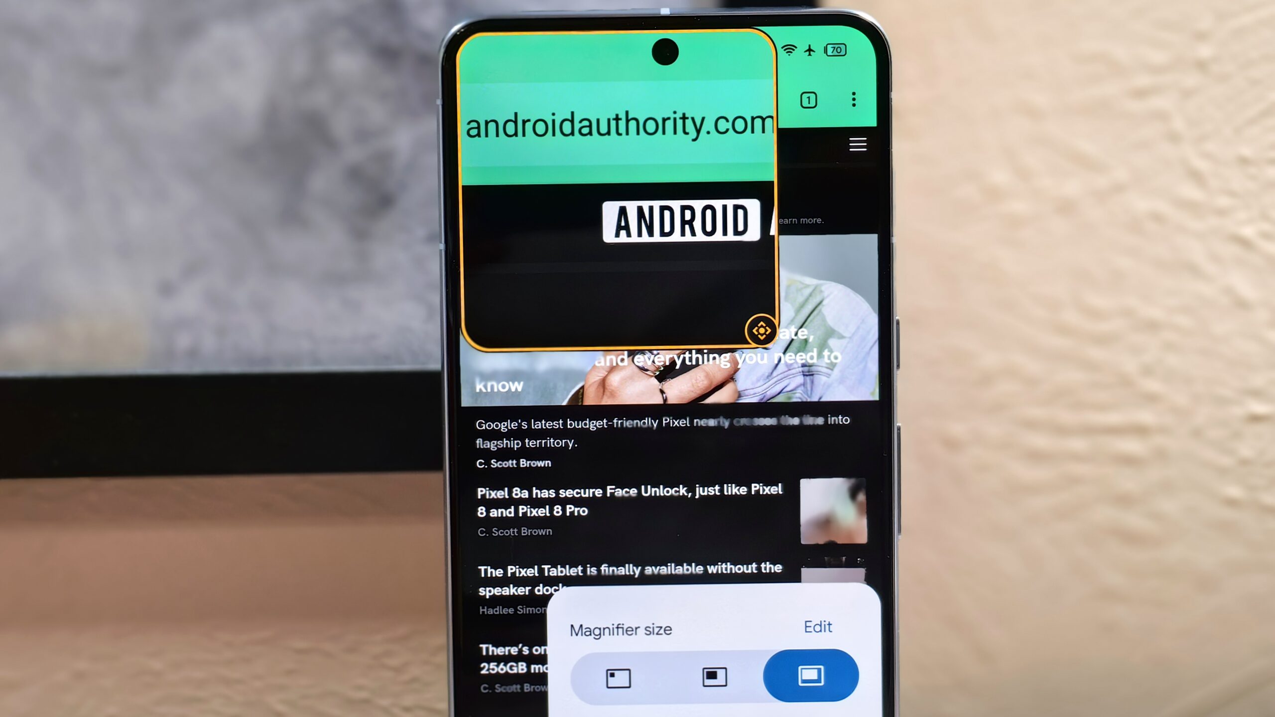 Android 15's new screen zoom gesture makes zooming in easier